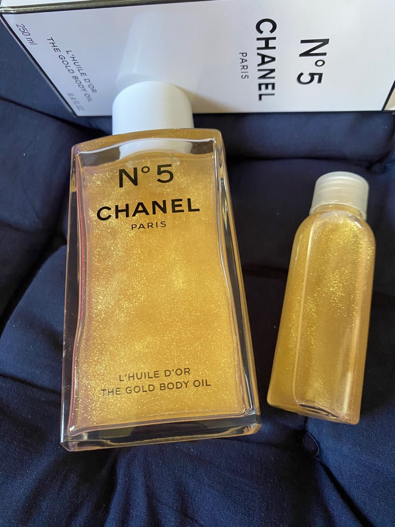 Chanel No 5 the gold body oil 😍 Chanel holiday 2022 #shorts #chanel #love  