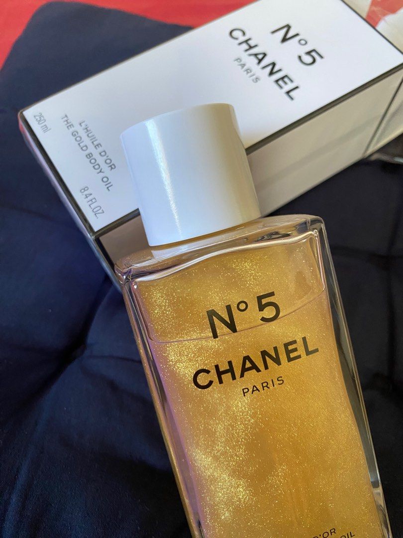 Chanel: No. 5 - Type Scented Body Oil Fragrance [Roll-On - Clear Glass -  Brown - 1/2 oz.] 