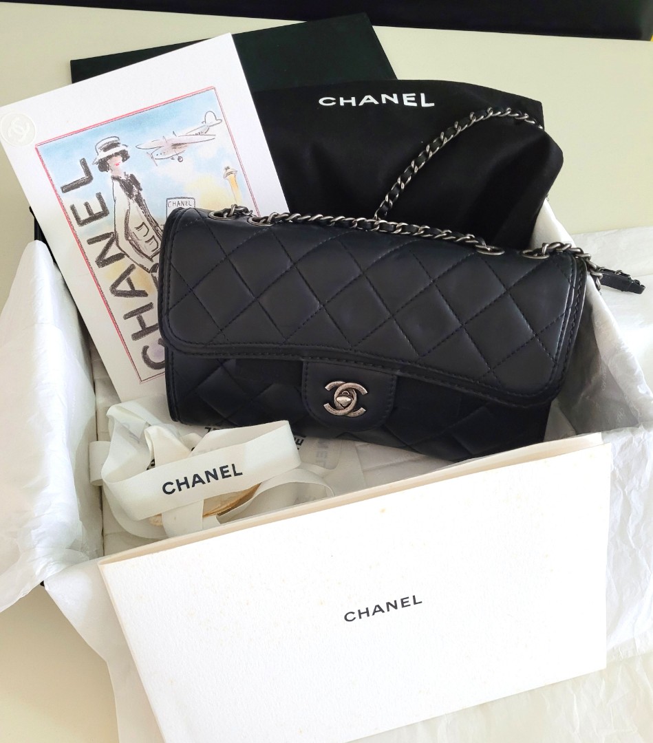 CHANEL, Bags, Black Chanel Classic Sac Rabat