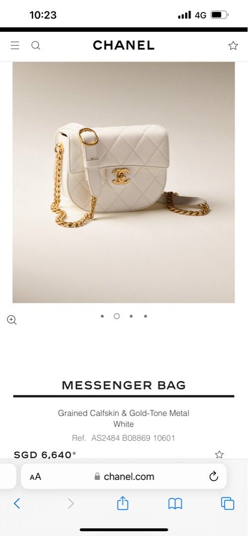 Gold messenger clearance bag