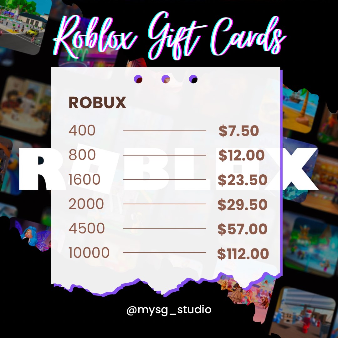 Roblox Robux gift card topup, Video Gaming, Gaming Accessories