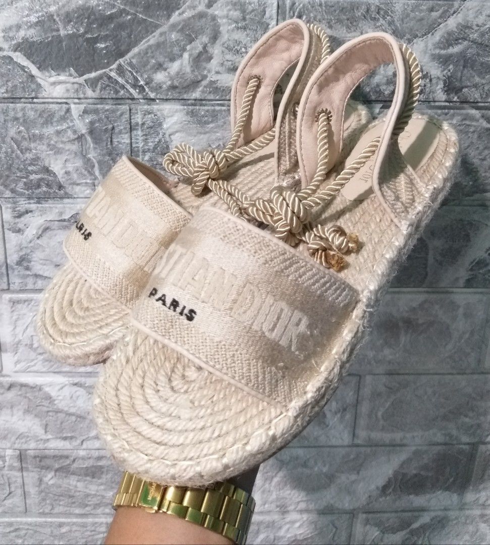 Christian dior store sandals lace up