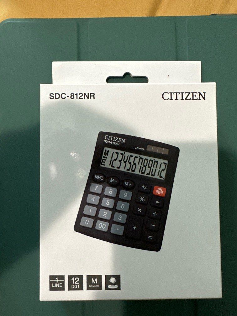 Citizen calculator SDC-812NR, Computers & Tech, Office & Business ...