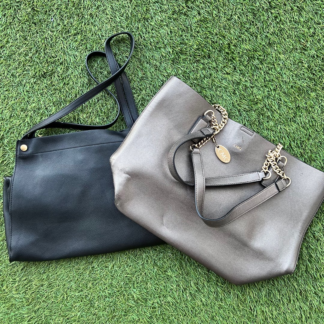CMG and H&M Tote Bags, Women's Fashion, Bags & Wallets, Tote Bags on