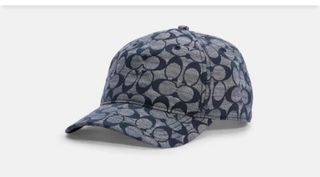 Coach Classic Blue Denim & Monogram  Cap