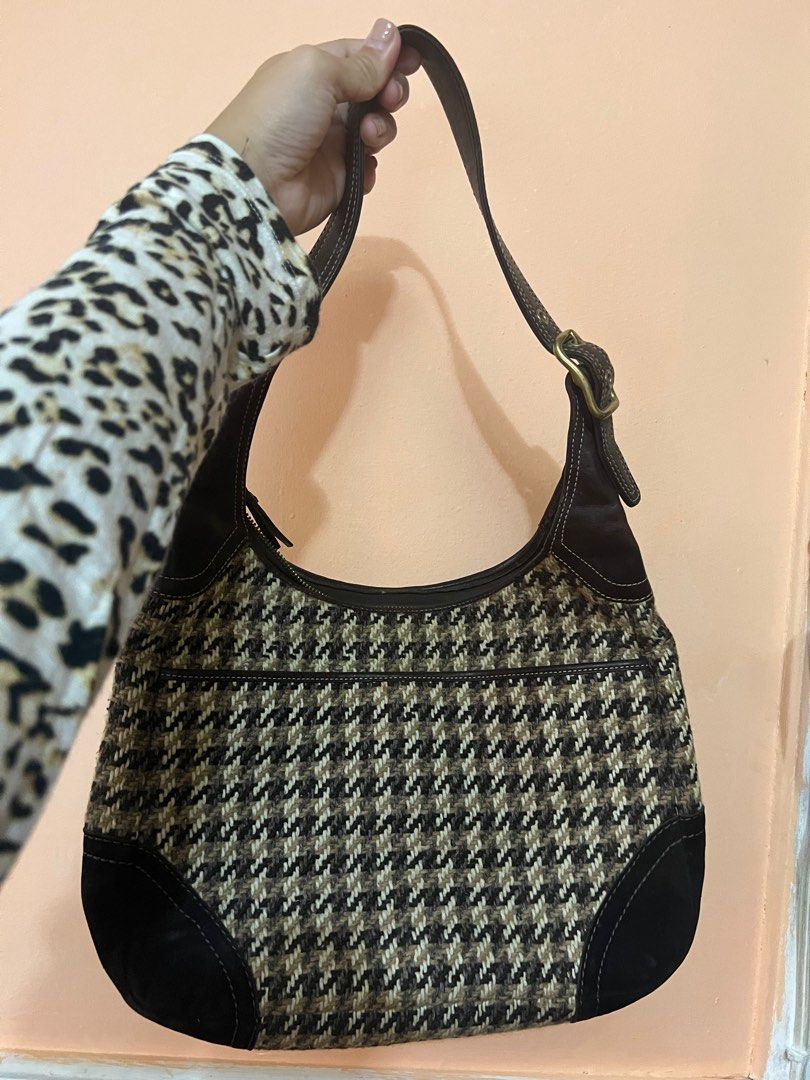 Coach best sale houndstooth purse