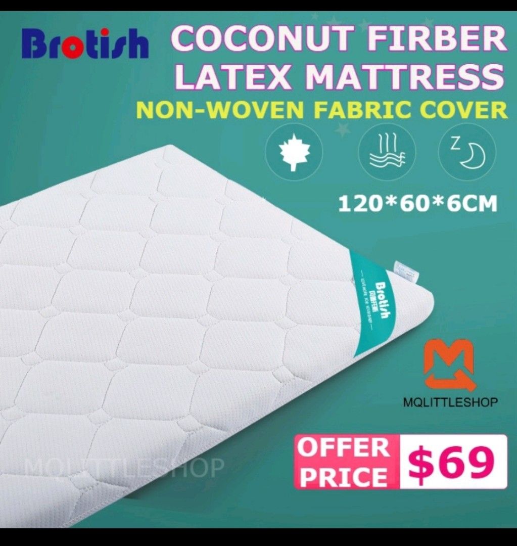 Coconut fibre mattress (120*60*60), Babies & Kids, Baby Nursery & Kids