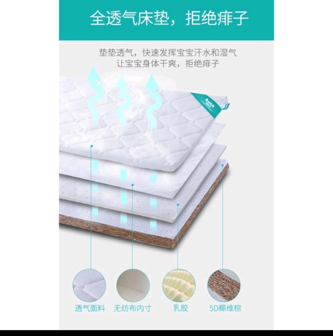 Coconut fibre mattress (120*60*60), Babies & Kids, Baby Nursery & Kids