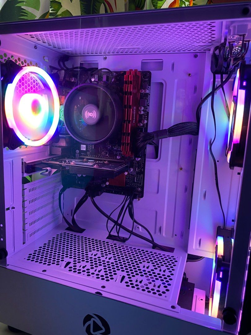 COMPUTER DESKTOP FOR SALE! (Category: Desktops) located in Santa Rita. Submitted by mrdelosreyess15 (Listing ID 1199928001, Image 2). Description: Ryzen 3 8gb ram A320 motherboard 2gb videocard 240 Kingston SSD 550watts power supply 80+ bronze 3pcs rgb Fan Inplay white case 75hz monitor 23.8” viewplus Inplay keyboard and mouse RGB RFS: Pang Puhunan lang sa negosyo Free deliver around pampanga or bataan Pm lang mga boss..