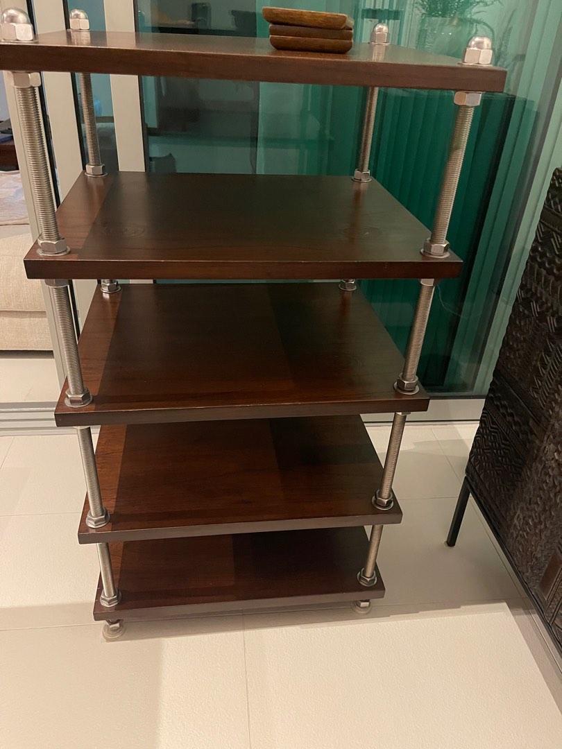 Custom Audiophile Rack Teakwood, Furniture & Home Living, Furniture