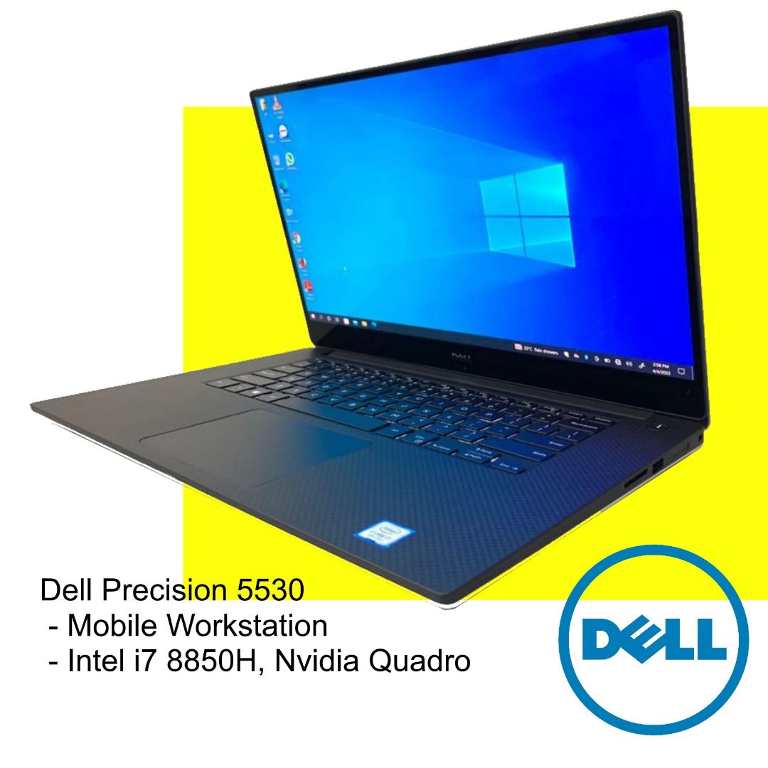 DELL Precision Laptop 5530 Intel i7 Quadro Mobile Workstation