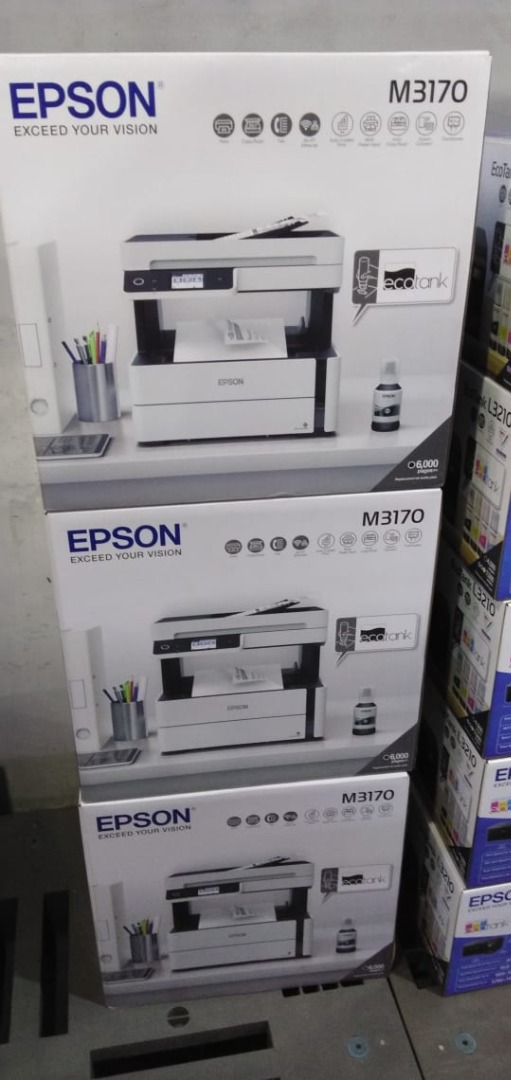 Epson EcoTank Monochrome M3170 Wi-Fi All-in-One Ink Tank Printer ...