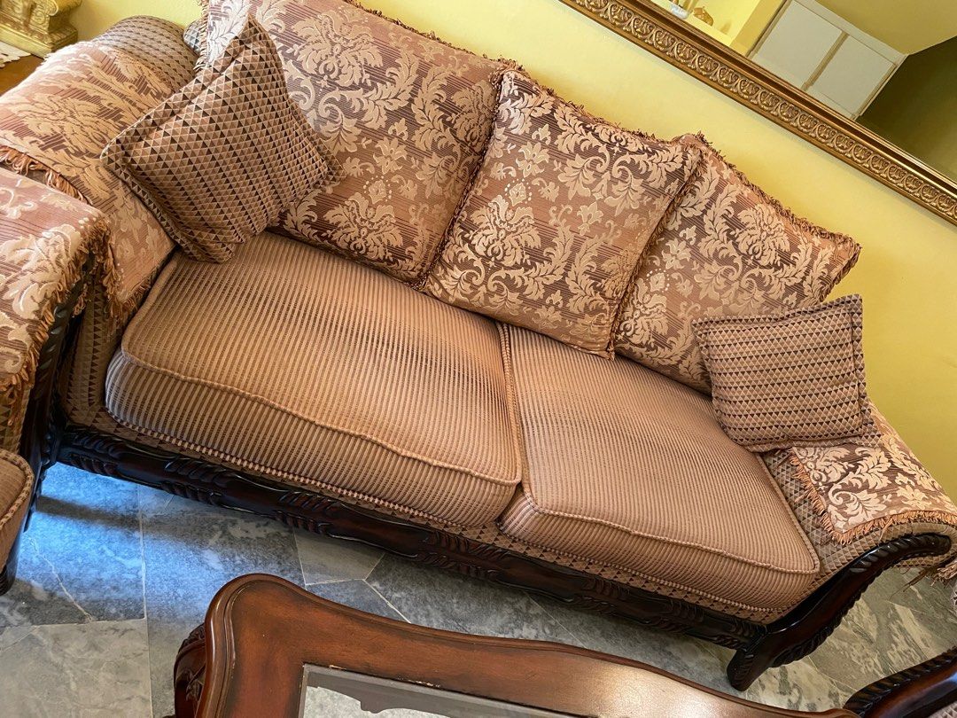 European sofa set with Fella Design coffee table, Furniture & Home Living, Furniture, Sofas on