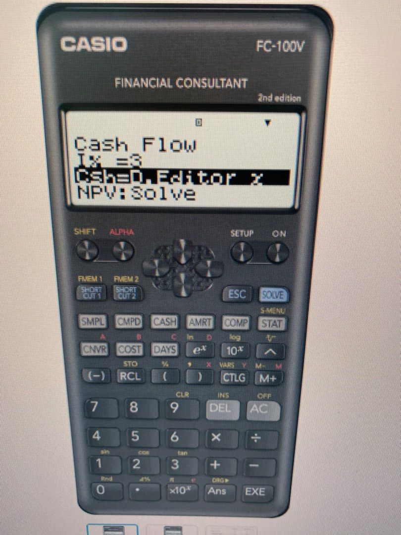 Financial Calculator Casio FC 100V Computers Tech Office Business Technology on Carousell