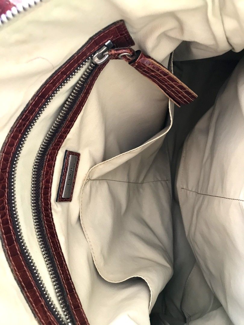 Fino Shopper's Bag (Category: Tote Bags) located in Taguig. Submitted by thrift4paws (Listing ID 1199840438, Image 3). Description: Fino Leatherware bag. Great size for work, shopping or hauling your kids' travel essentials..