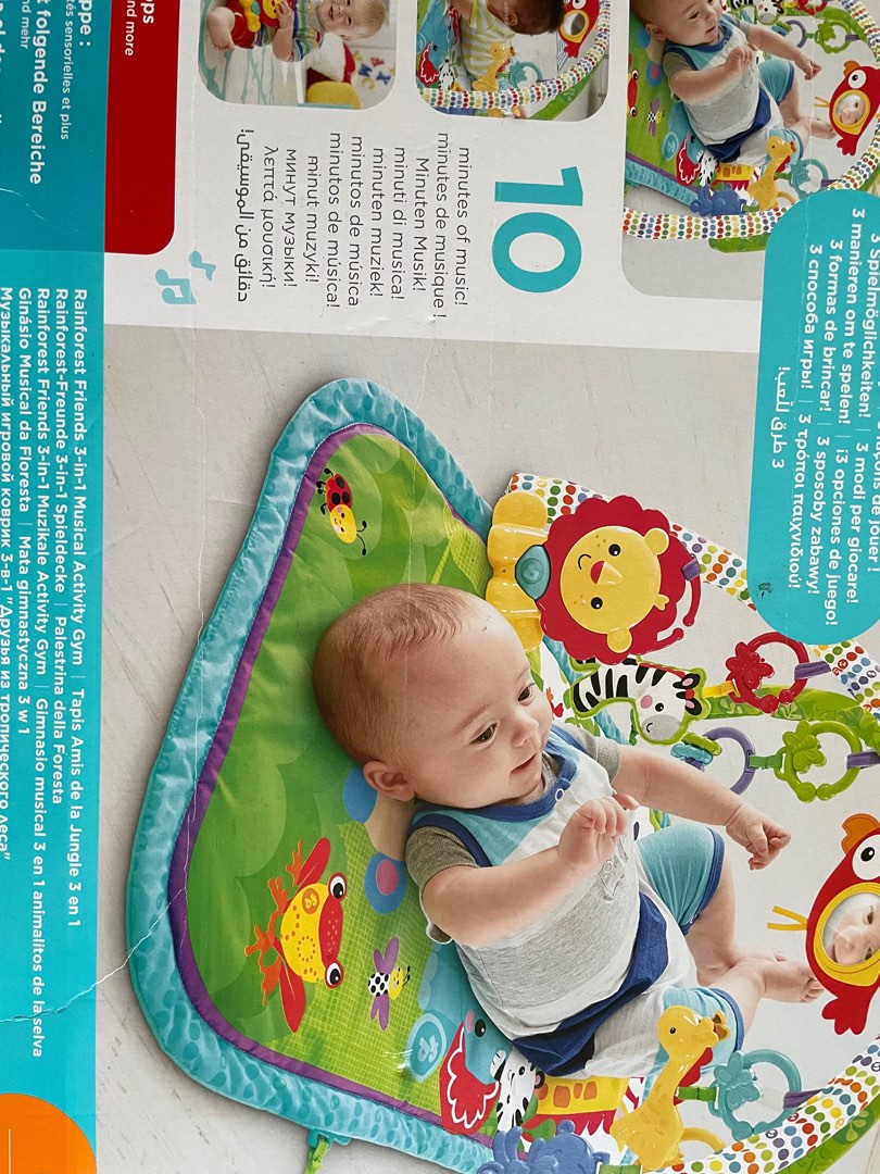Fisher Price Baby Activity Gym Play mat, Babies & Kids, Infant Playtime on Carousell