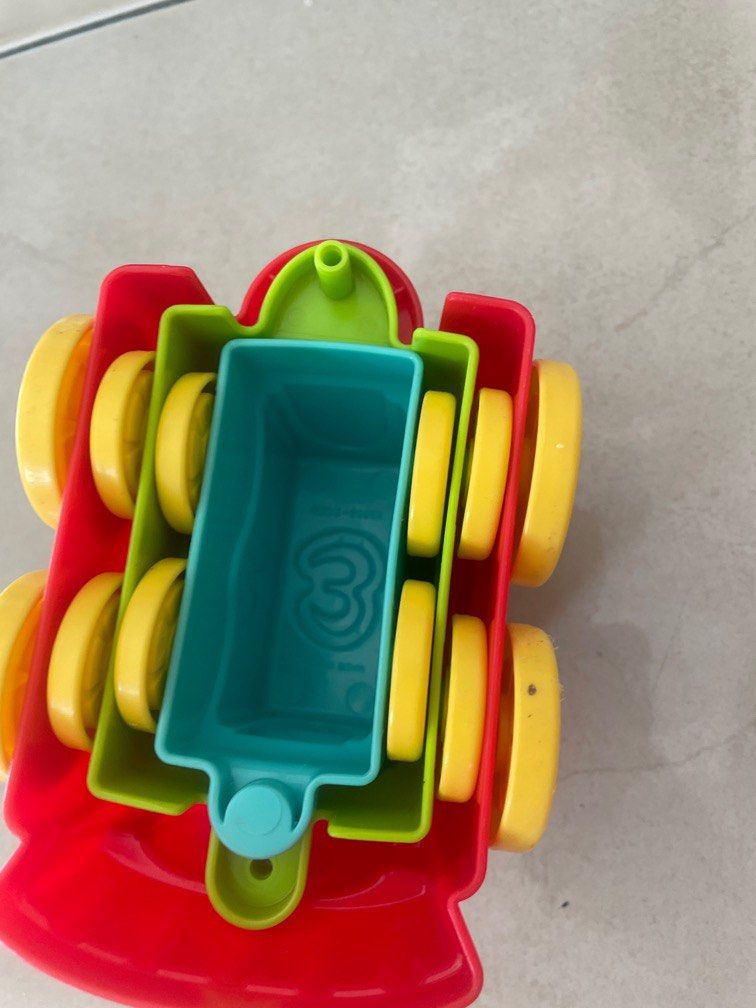 Fisher-Price Stack And Roll Choo Choo Stacker Von Mattel - Lernspielzeug Für Kleinkinder