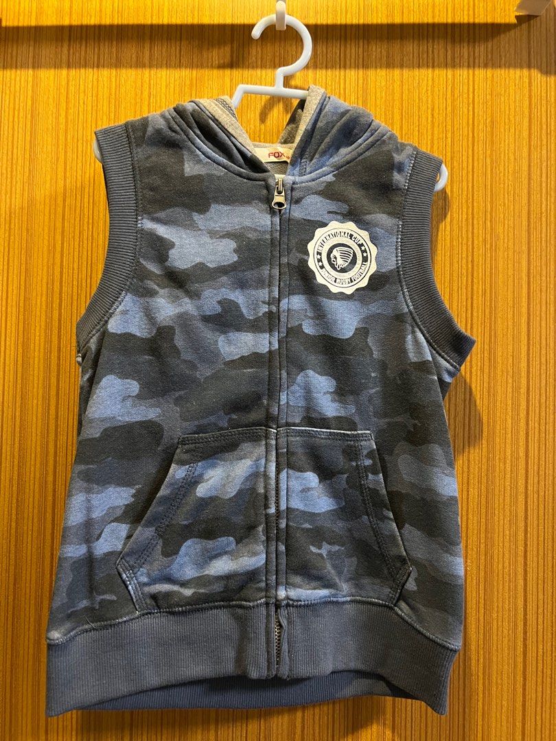 Fox Kids Sleeveless Hoodie Jacket Babies Kids Babies Kids
