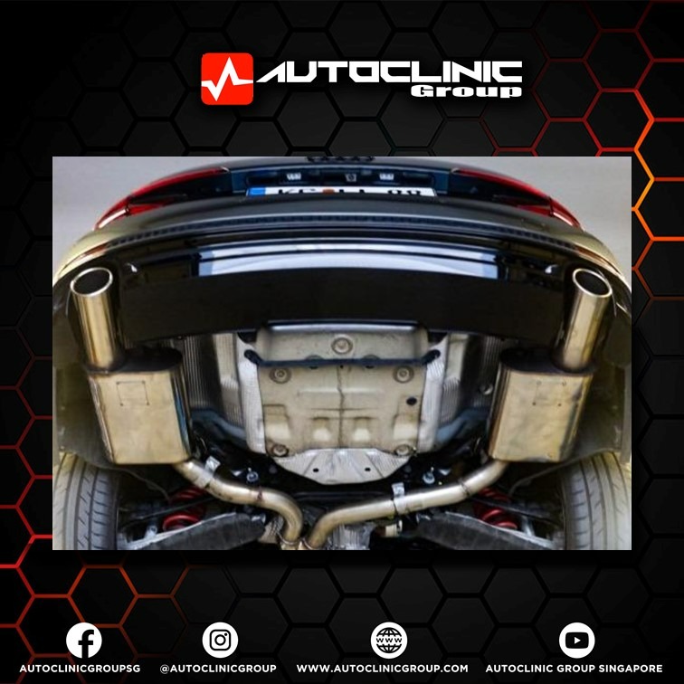 FOX Slipon Exhaust System for Audi A4 B9 Stainless steel exhaust