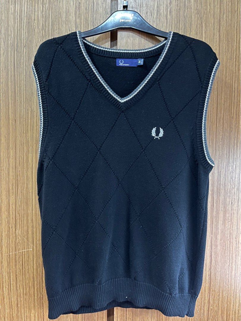 Fred perry sweater vest discount