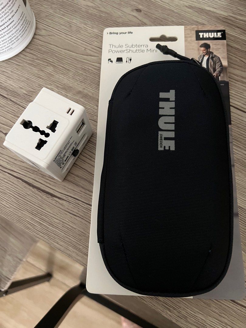 Free Miniso Travel Adapter + Thule Subterra, Mobile Phones & Gadgets