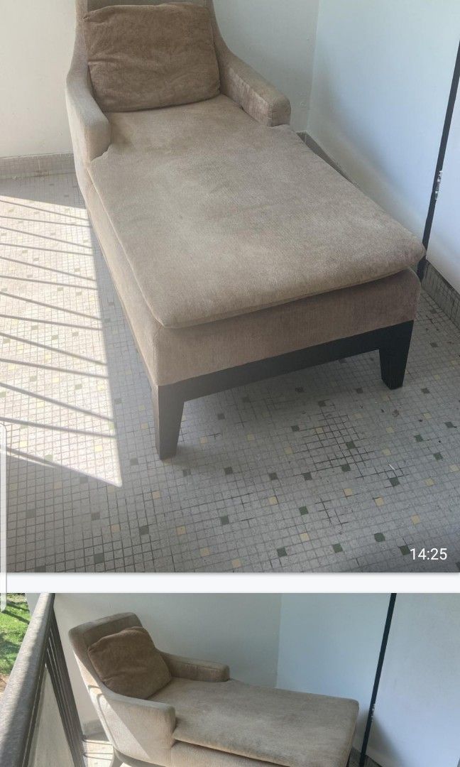 Free to collect chaise n bench, Furniture & Home Living, Furniture
