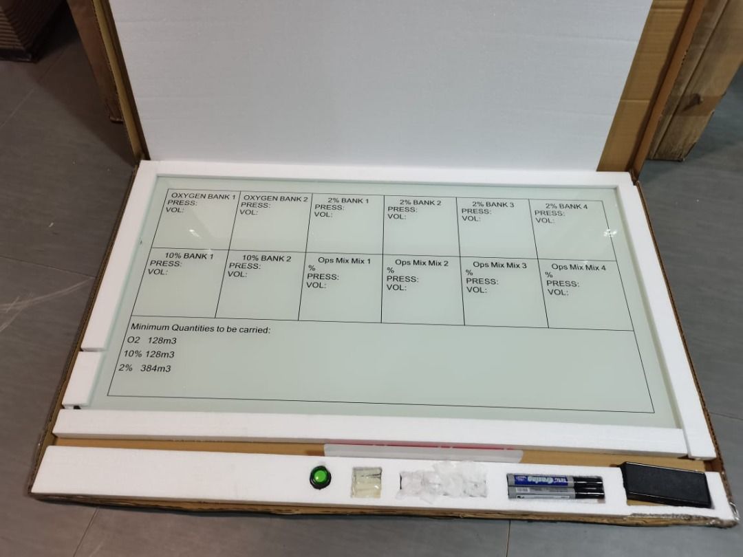 Gas Status Board / Magnetic Whiteboard / Flipchart Easel, Hobbies ...