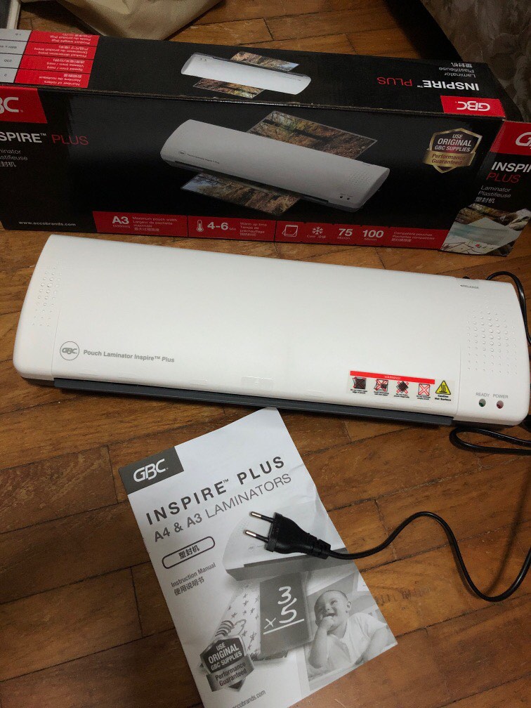 GBC Inspire Plus A4 & A3 Laminator, Computers & Tech, Office & Business