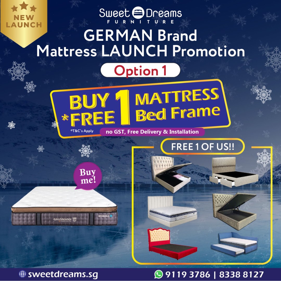German Mattresses/Gausmann /Cooler/Spine Care, Furniture & Home Living, Furniture, Bed Frames