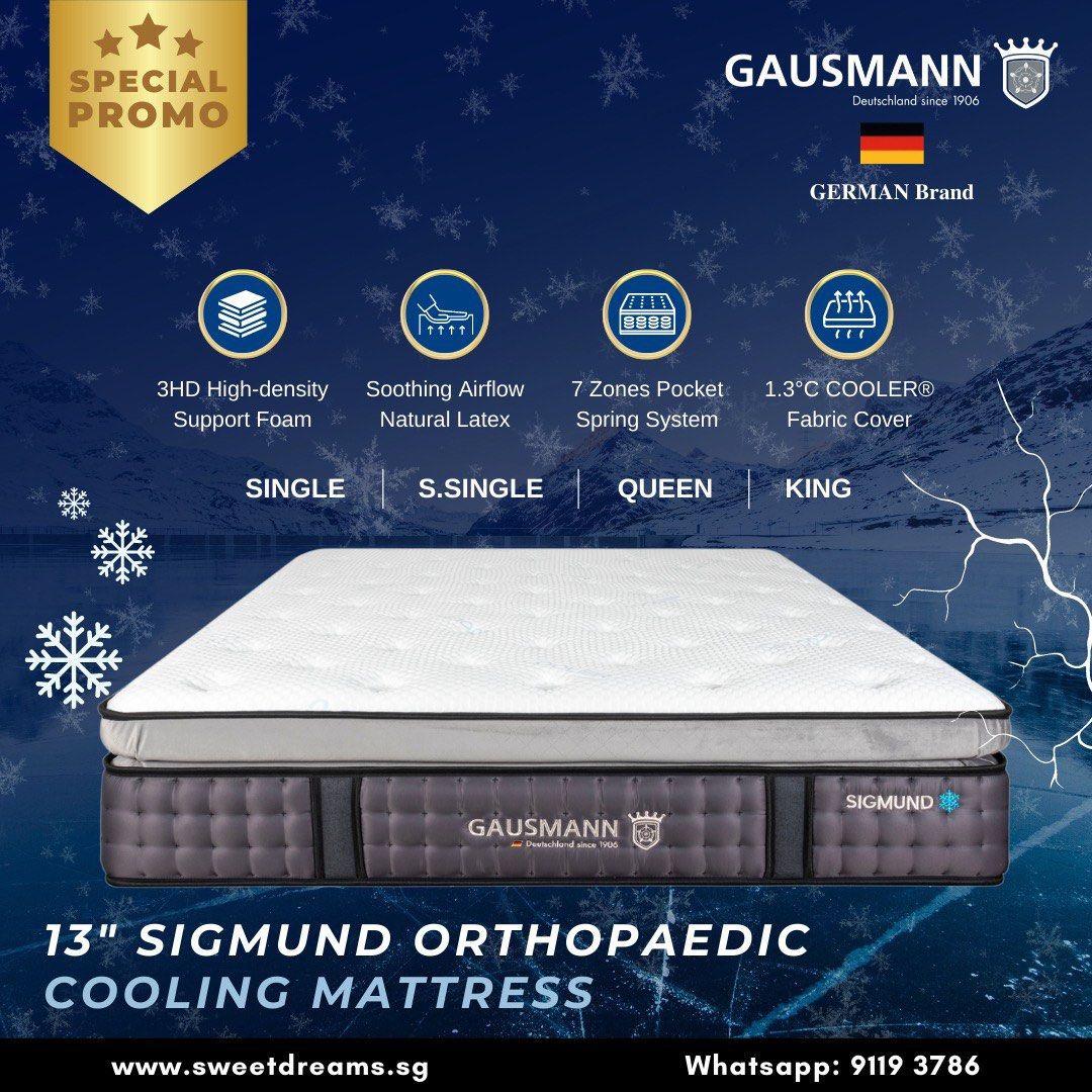 German Mattresses/Gausmann /Cooler/Spine Care, Furniture & Home Living