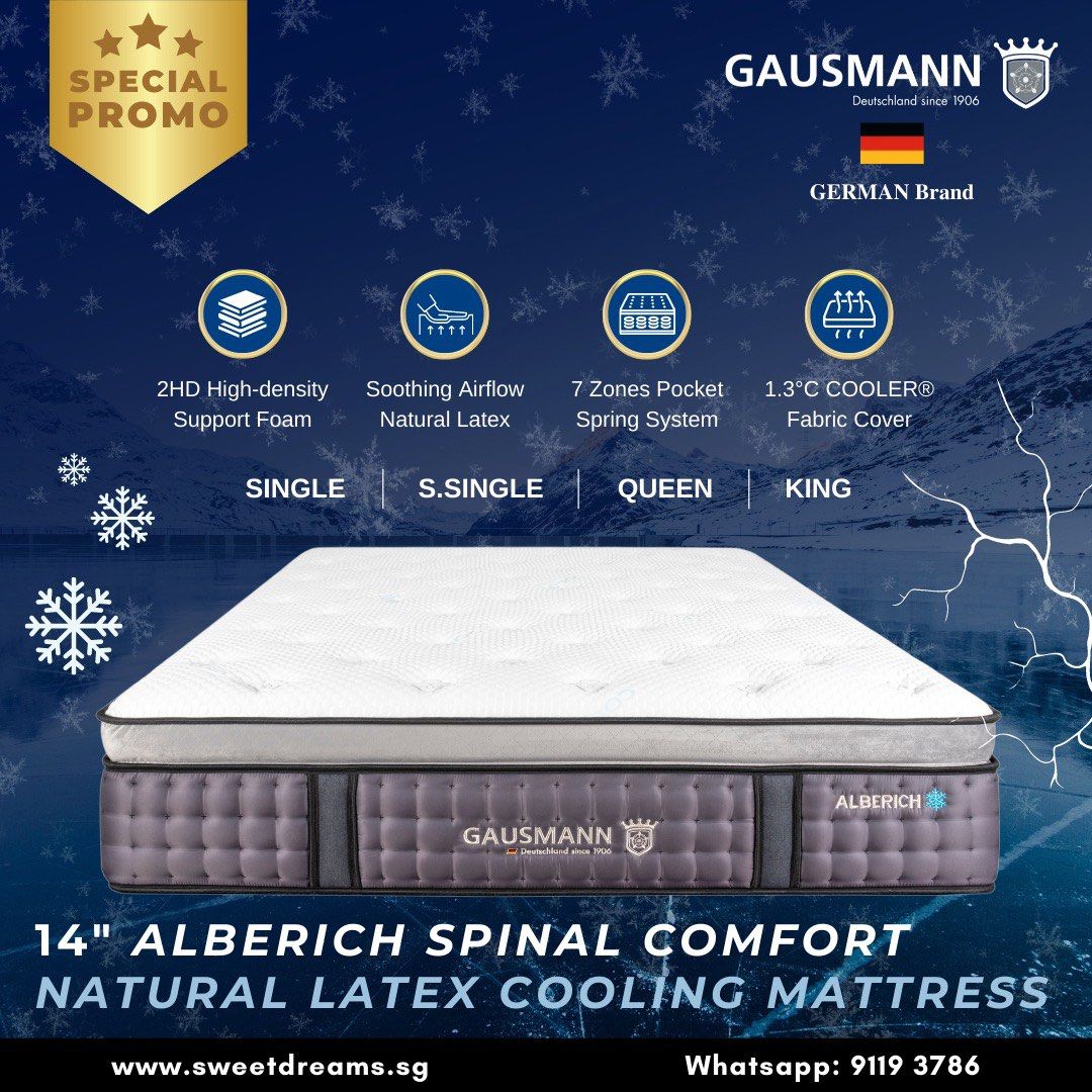 German Mattresses/Gausmann /Cooler/Spine Care, Furniture & Home Living