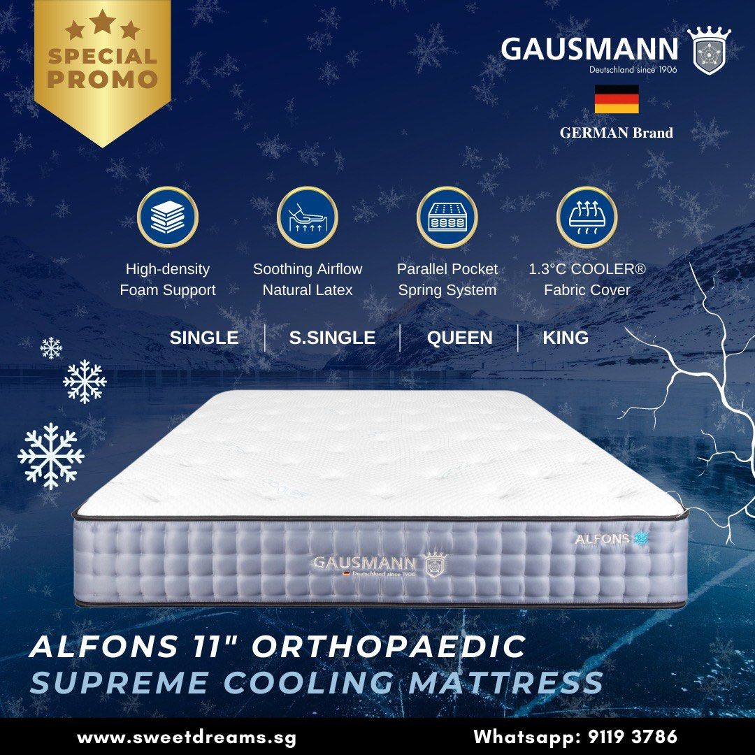German Mattresses/Gausmann /Cooler/Spine Care, Furniture & Home Living