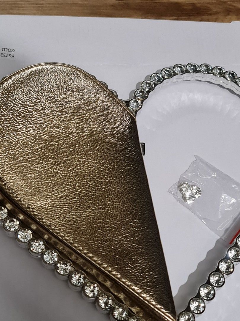 Gold discount diamond clutch