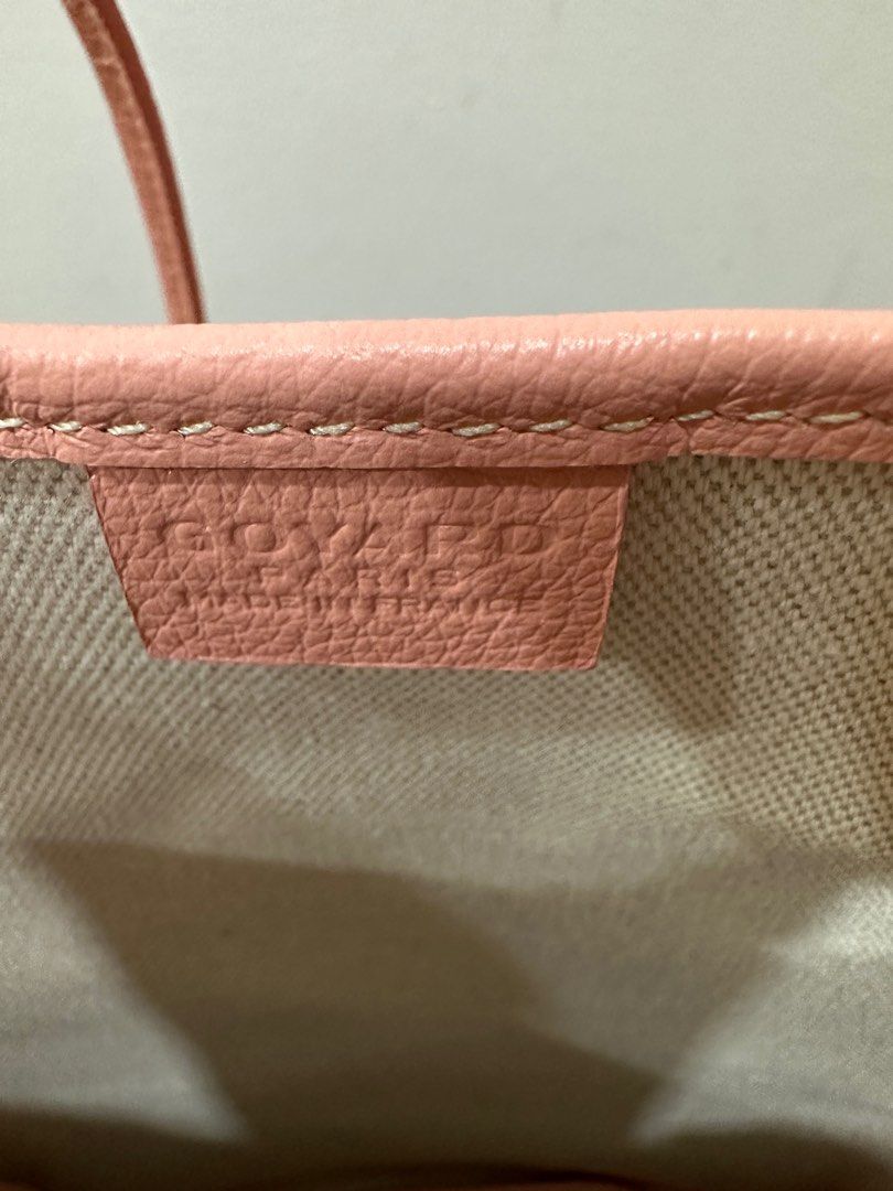 Goyard Poitiers Tote Coated Canvas Mini Pink 1206893