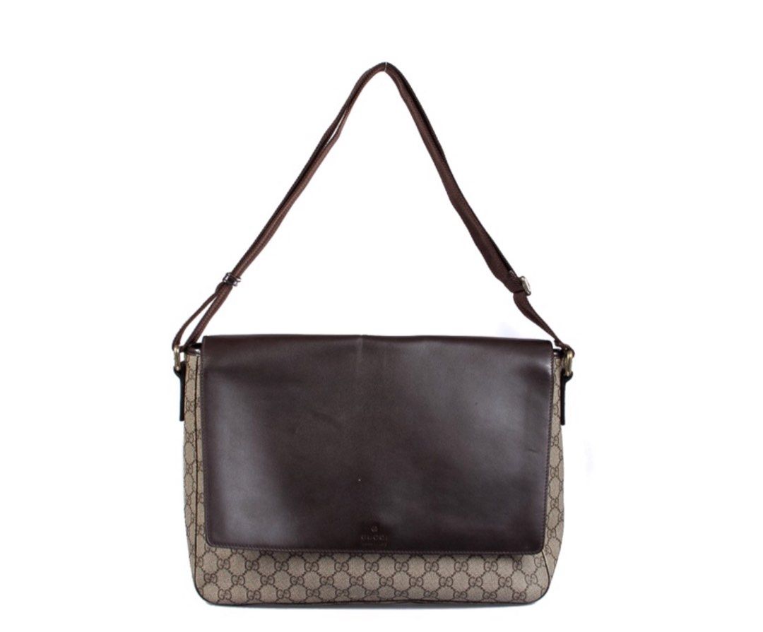 Gucci gg supreme flap messenger bag clearance