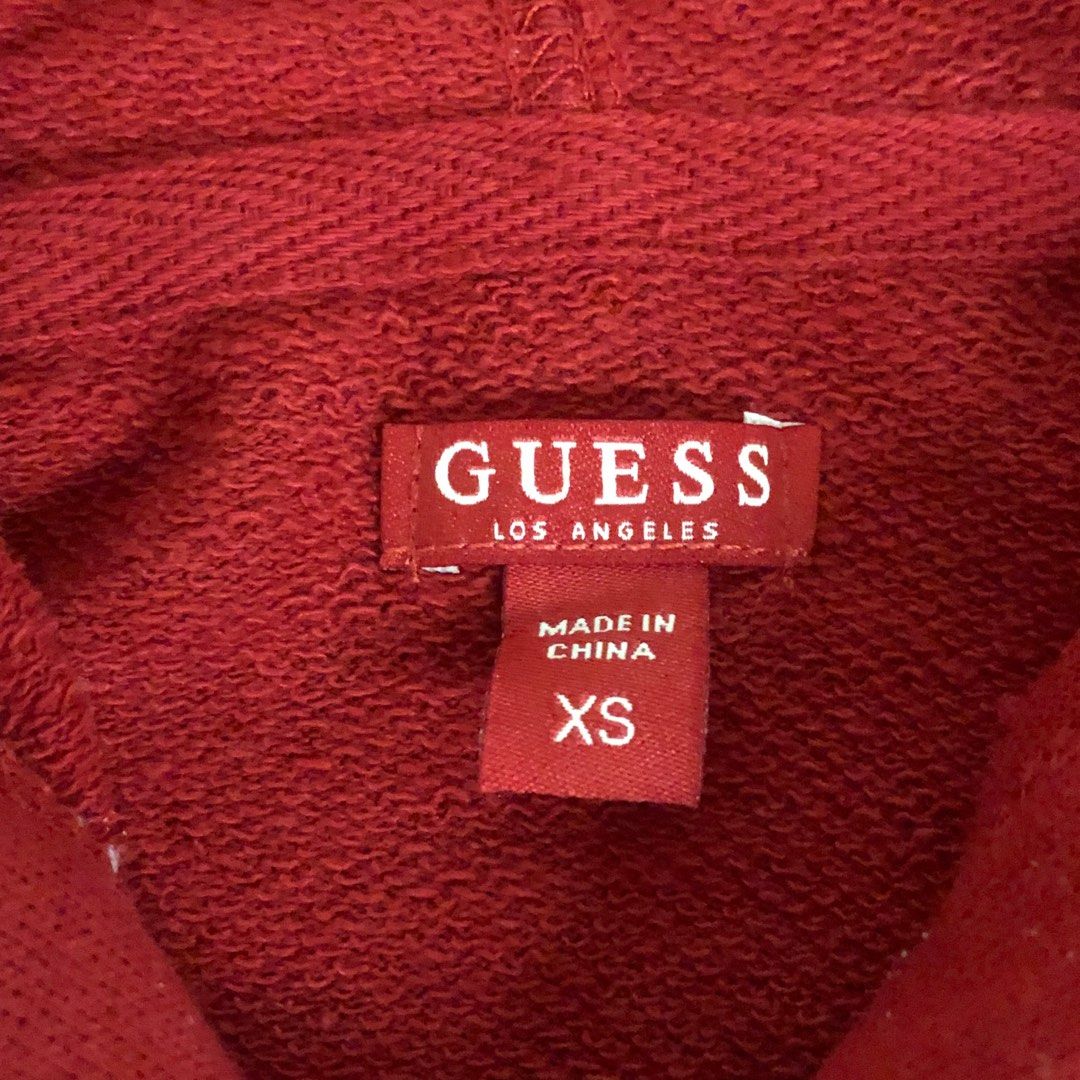 guess red sweater