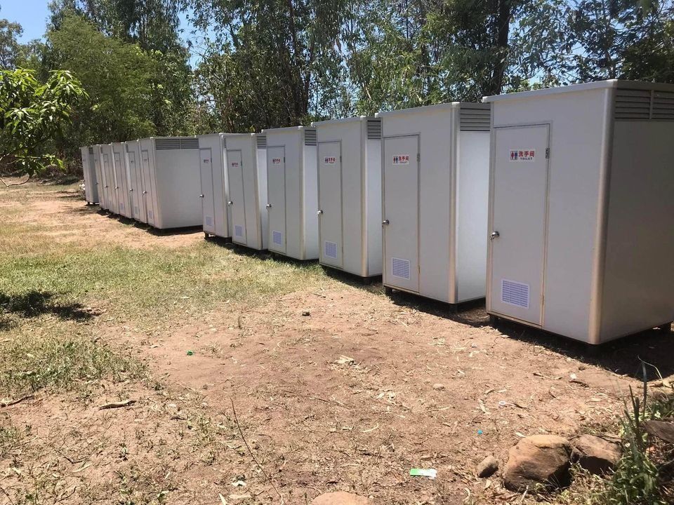 High Quality! Construction Toilet/ Portalet (Category: Construction & Building Materials) located in Mandaluyong City. Submitted by rescuequipment (Listing ID 1199835342, Image 3). Description: SIZE 1280X1280X2300MM 1.Wall Panel: 50mm EPS sandwich panel 2.Aluminum trim and flashing 3.Equipment :one washing basin(triangle shape) and one sitting toilet, one exhaust fan,one light(220V-60HZ),one tap ,One Shower Head,4psc angle steel gasket 4.Weight: 
