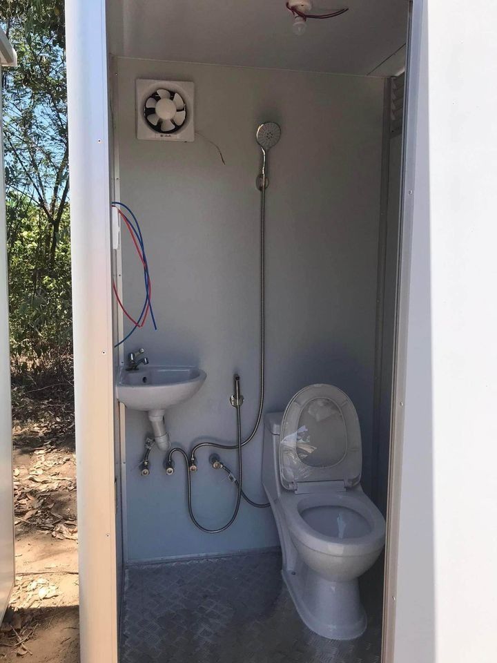High Quality! Construction Toilet/ Portalet (Category: Construction & Building Materials) located in Mandaluyong City. Submitted by rescuequipment (Listing ID 1199835342, Image 1). Description: SIZE 1280X1280X2300MM 1.Wall Panel: 50mm EPS sandwich panel 2.Aluminum trim and flashing 3.Equipment :one washing basin(triangle shape) and one sitting toilet, one exhaust fan,one light(220V-60HZ),one tap ,One Shower Head,4psc angle steel gasket 4.Weight: 