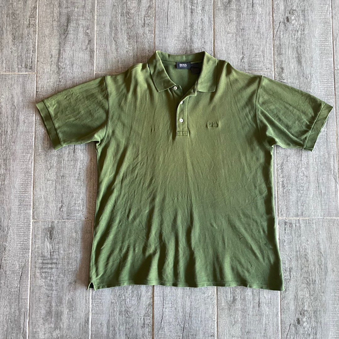 Hugo Boss Olive Polo shirt, Men's Fashion, Tops & Sets, Tshirts & Polo ...