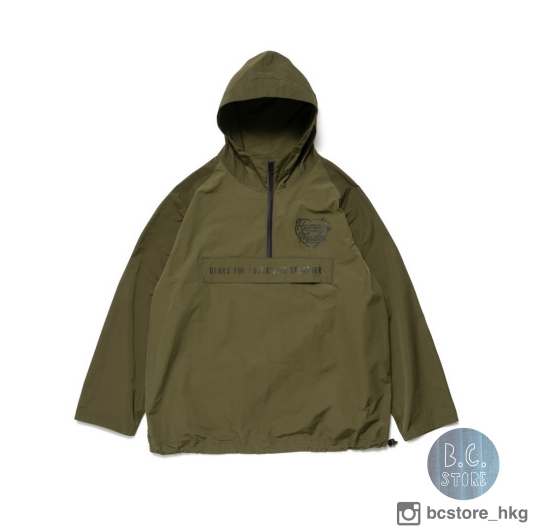 HUMAN MADE HALF-ZIP ANORAK 22AW, 男裝, 外套及戶外衣服- Carousell