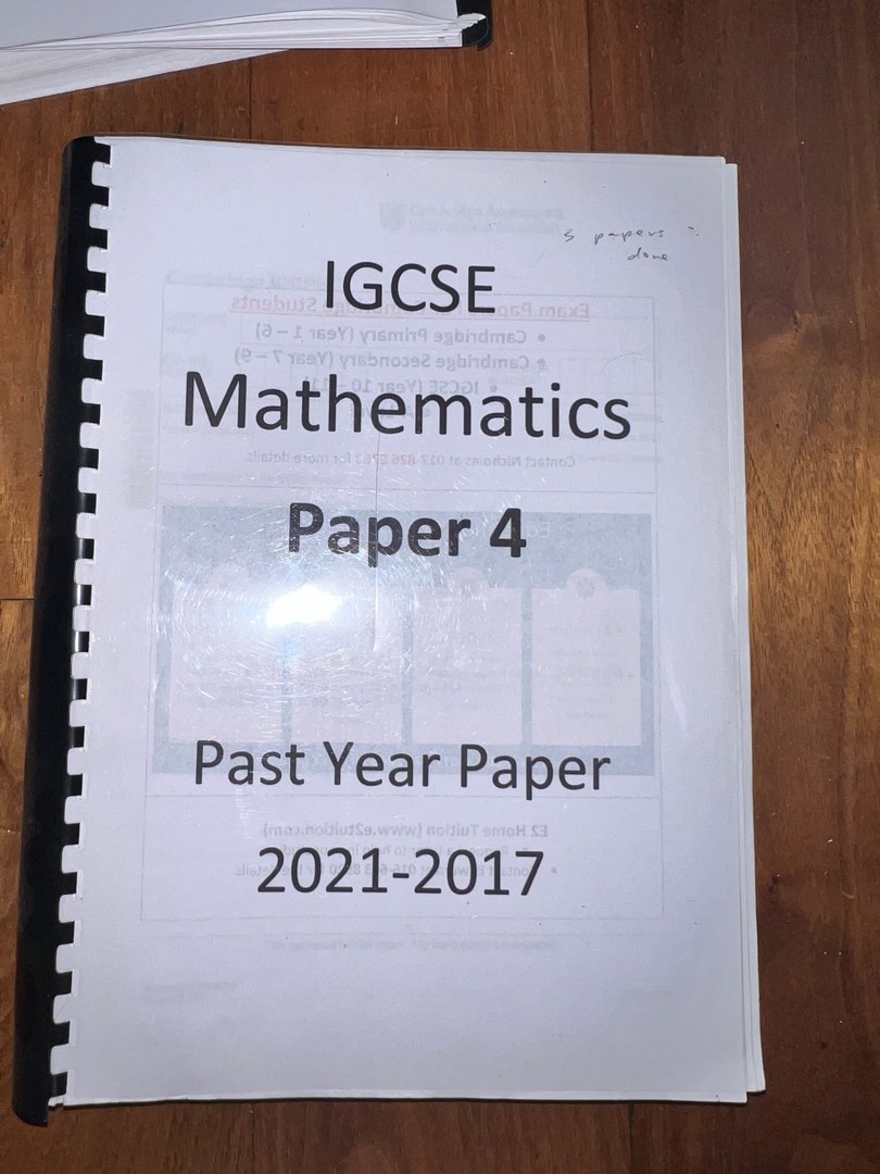 IGCSE PYP Mathematics (P4 2021-2011), Hobbies & Toys, Books & Magazines ...