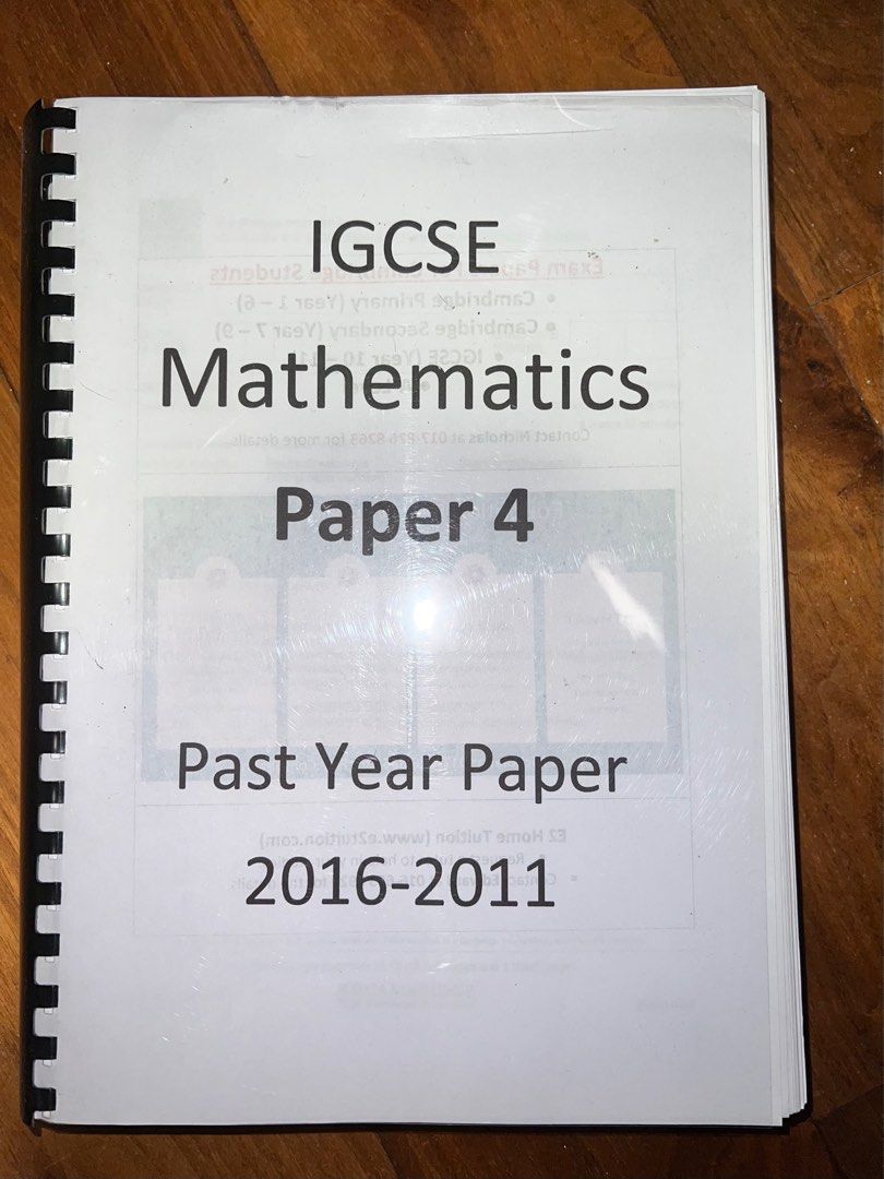 IGCSE PYP Mathematics (P4 2021-2011), Hobbies & Toys, Books & Magazines ...