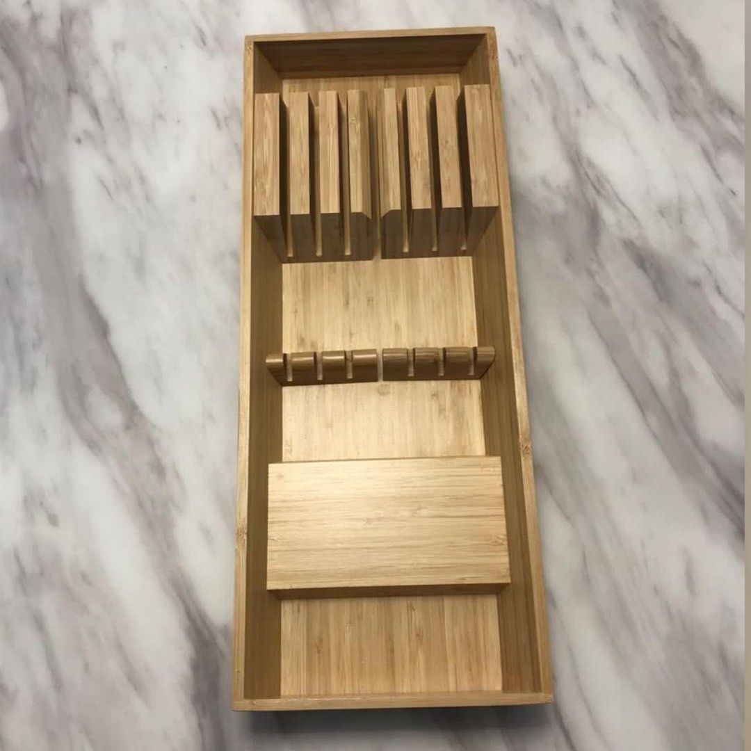 IKEA Bamboo Knife Tray, Furniture & Home Living, Kitchenware