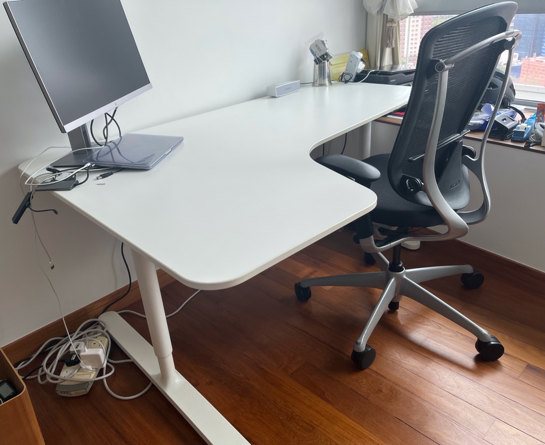 IKEA Bekant Corner Desk 175 IMMACULATE!, Furniture & Home Living