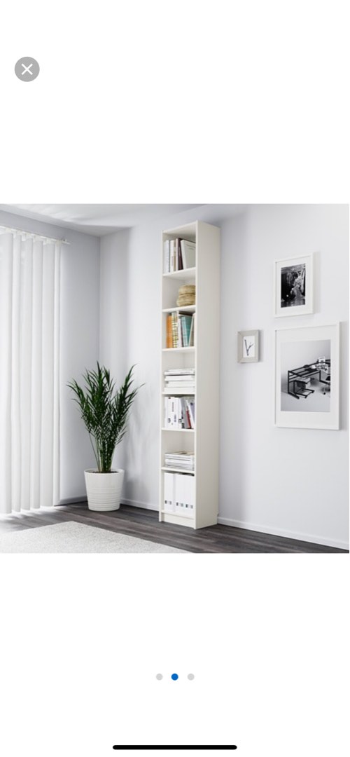 Ikea BILLY bookcase (narrow), Furniture & Home Living, Furniture