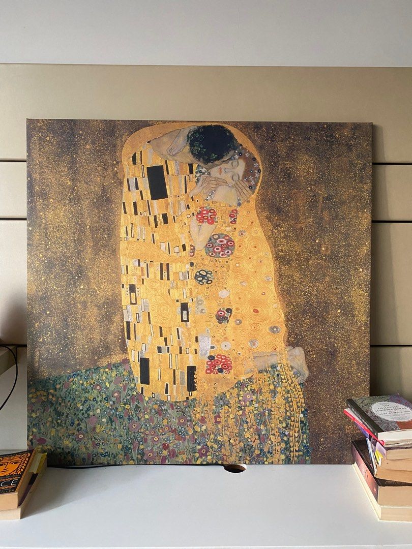 lint ik heb dorst Berucht IKEA: Gustav Klimt - The Kiss Painting, Furniture & Home Living, Home  Decor, Frames & Pictures on Carousell