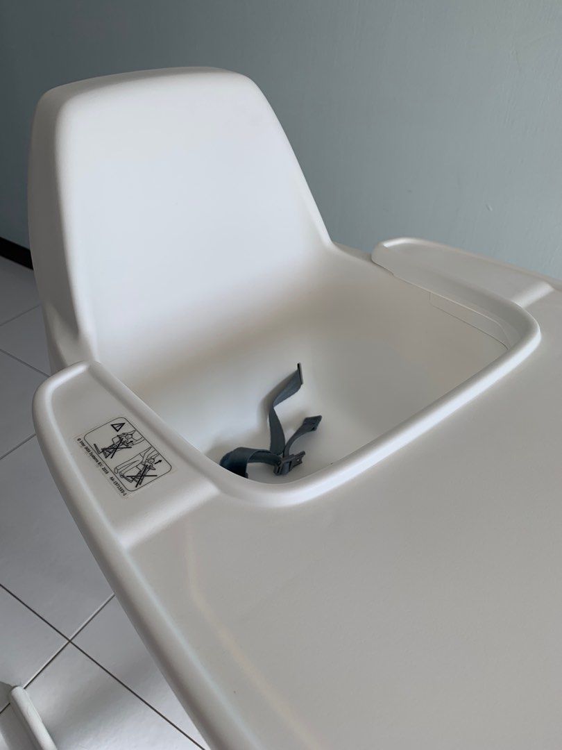 IKEA LANGUR Junior/highchair with tray, white, Babies & Kids, Nursing