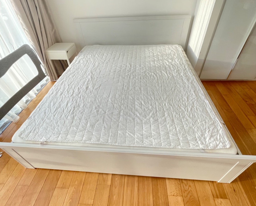 Ikea Malm Bed Frame White 180x200. Like new!, Furniture & Home Living