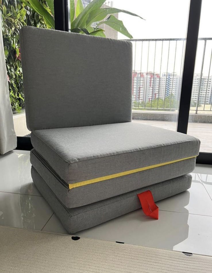 IKEA SLAKT Foldable Mattress Pouffe Furniture Home Living