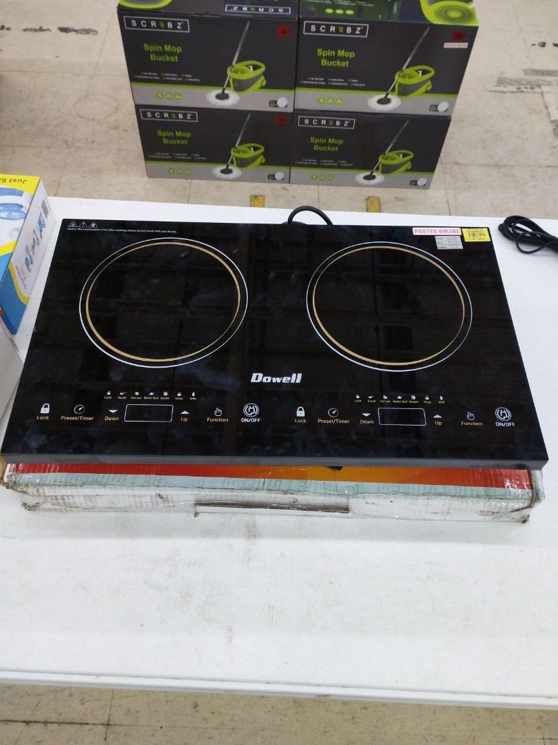 Induction cooker double burner 220v Dowell IC51TC, TV & Home